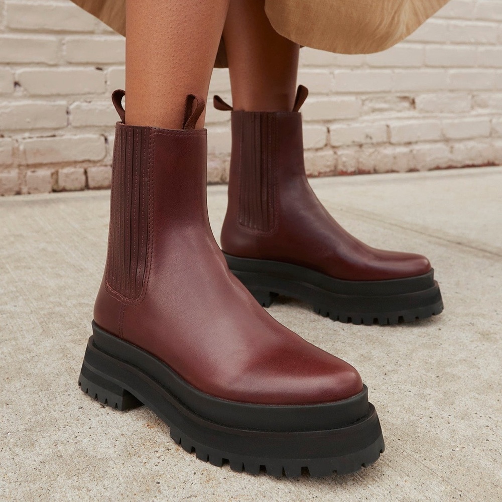 Loeffler Randall Toni Espresso Platform Boot (basically new)